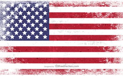 Distressed American Flag