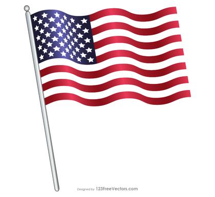 American Flag Flying