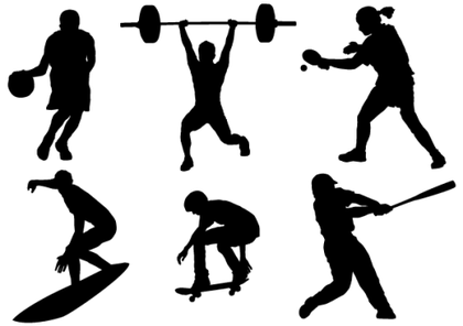 Sport Silhouettes Vector Free
