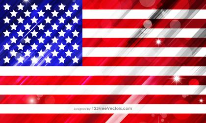Abstract American Flag