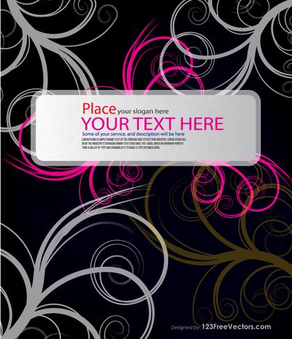 Floral Text Banner