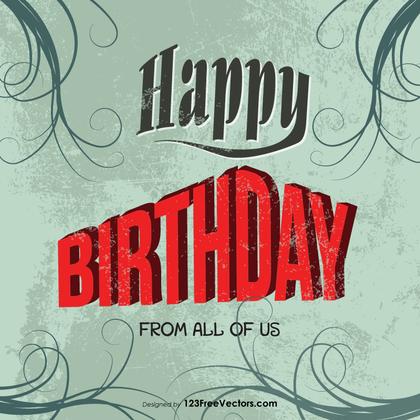 Happy Birthday Illustrator
