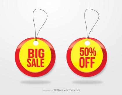 Sales Tags Vector