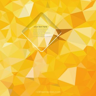 Polygonal Amber Wallpaper Background