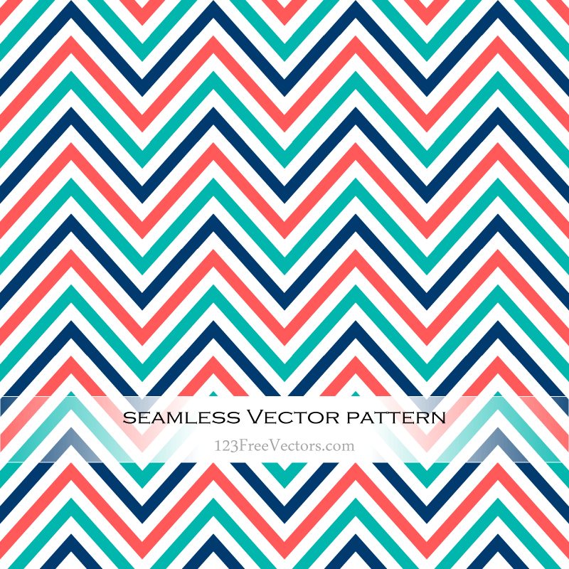 Colorful Zigzag Pattern Vector