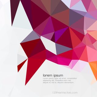 Dark Pink Geometric Polygon Background Graphics