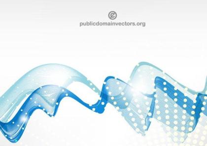 Vector Blue Graphics Waves Background