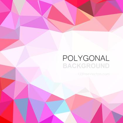 Exquisite Collection of Blue and Pink Polygonal Background Clip Arts