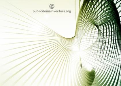 Abstract Vector Illustration Green Lines Background