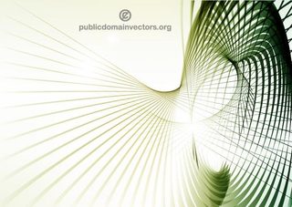 Abstract Vector Illustration Green Lines Background