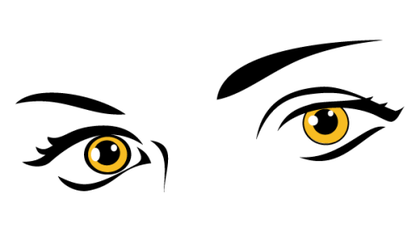 Yellow Eyes Free Vector