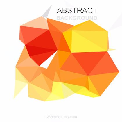 Red Yellow Polygonal Background Design