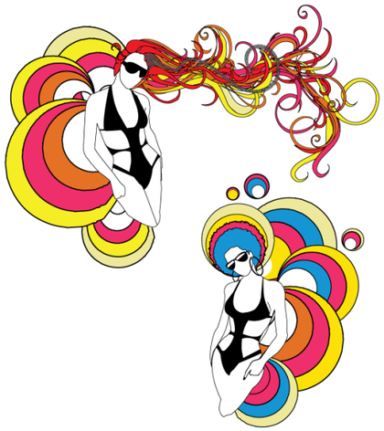 Pop Art Series – Retro Women Vector Free