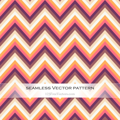 Retro Zig Zag Chevron Pattern Vector