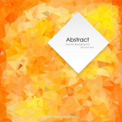 Abstract Yellow Orange Fire Polygonal Background