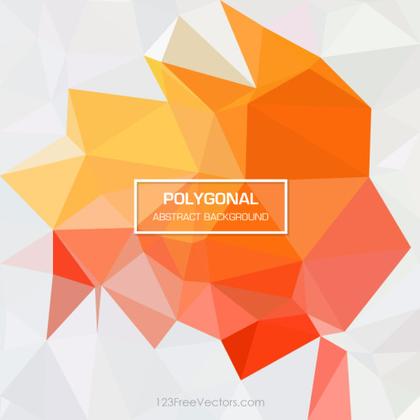 Red Yellow Abstract Geometric Polygon Background Vector