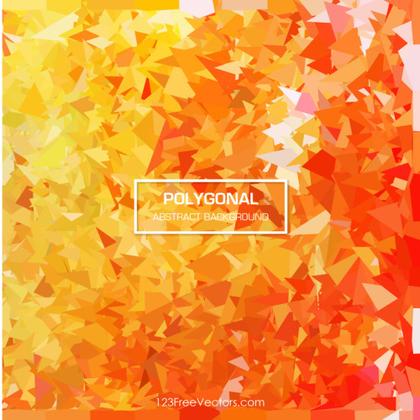Polygonal Yellow Orange Fire Pattern Background