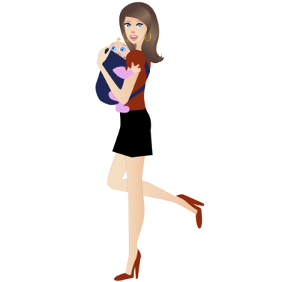 Mother Holding Baby Vector Image Free