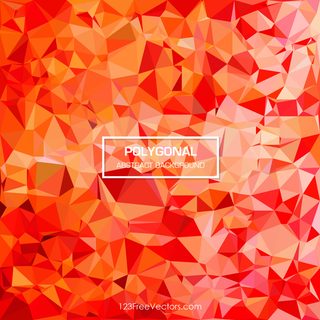Red Orange Polygonal Triangular Background Image