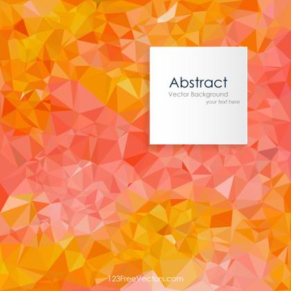 Polygonal Triangular Red Orange Background Design