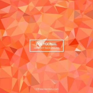 Red Orange Polygonal Background Image