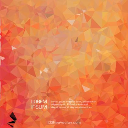 Polygonal Red Orange Wallpaper Background