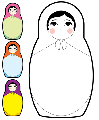 Baboesjka – Matryoshka Doll Vector