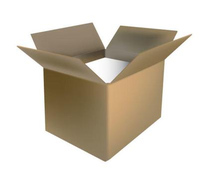 Open Cardboard Box Vector Free