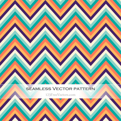 Retro Zig Zag Pattern Vector