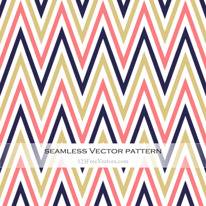 Colorful Zigzag Seamless Pattern Illustration