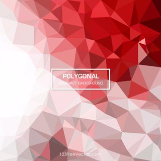 Red Abstract Geometric Polygon Background Vector