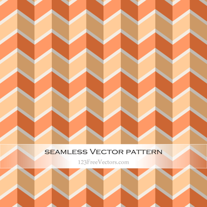 Orange Chevron Seamless Pattern Vector