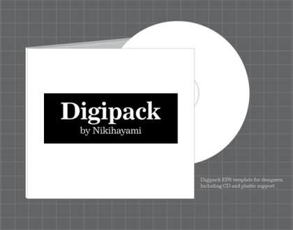 Digipak Template Vector Illustrator