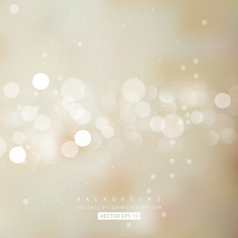 Abstract Beige Bokeh Background Stock Vector