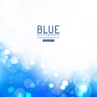 Blurred Blue White Lights Background