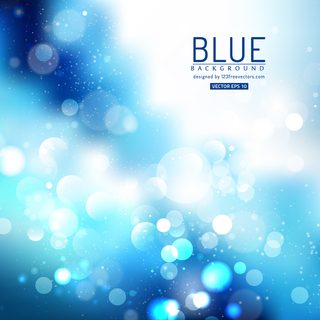 Abstract Light Blue Bokeh Background Stock Vector