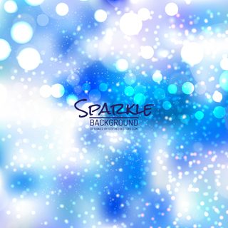 Abstract Light Blue Bokeh Effects
