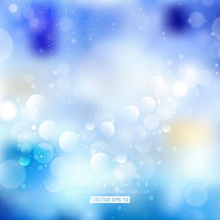 Abstract Light Blue Bokeh Wallpaper