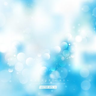 Bokeh Light Blue Vector