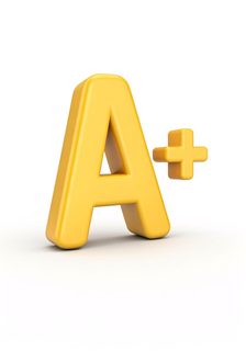 A plus grade icon