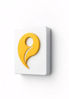 abstract yellow emblem