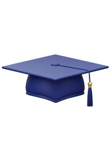 blue graduation cap