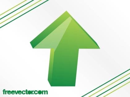 3D Arrow Free Vector