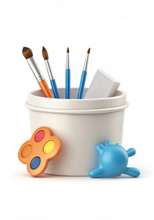art supplies holder