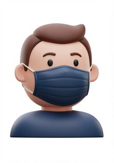 man wearing mask