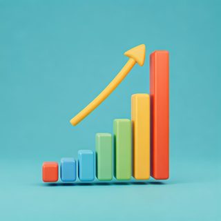 rising bar graph