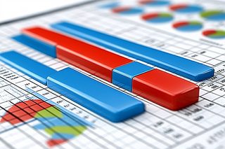 3D Bar Chart On Financial Data