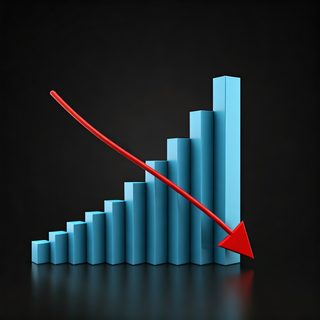 downward trend chart