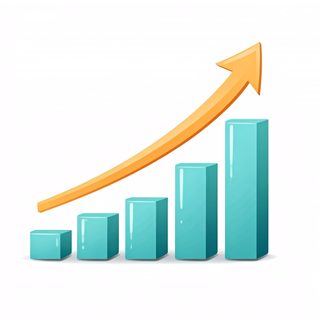 rising bar chart