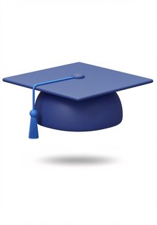 blue graduation cap